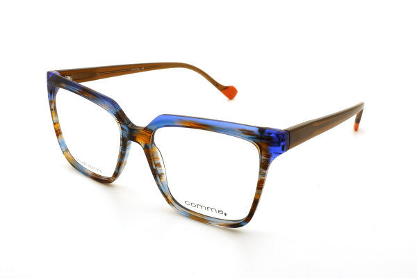 46 blau braun gestreift | braun transparent